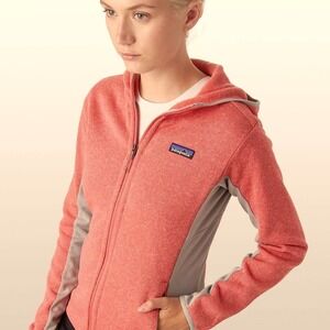 Patagonia Women's Lightweight Better Sweater Hoody | Spiced Coral | Medium | EUC
